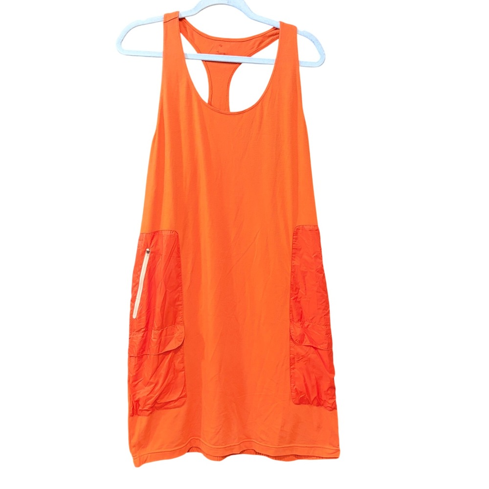 Merrell Womens Orange Racerback Active Dress Cargo Pockets XL Hiking Travel